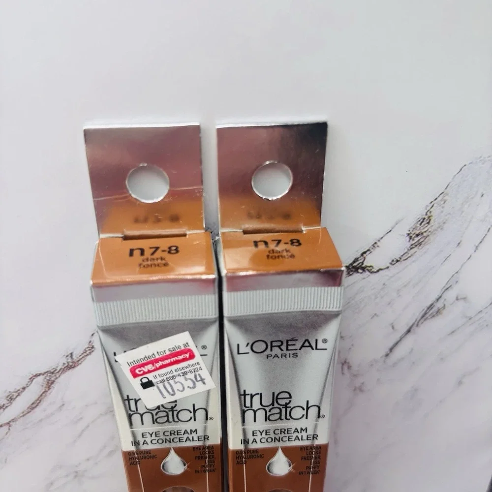 2 PACK! NEW L'Oréal True Match Eye Cream Concealer N7-8 | NIP Fresh Stock - Picture 3 of 5
